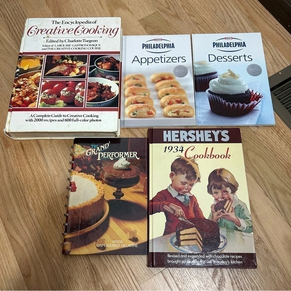 Vintage Cook Book Bundle Philadelphia Hershey Encyclopedia of Creative Cooking